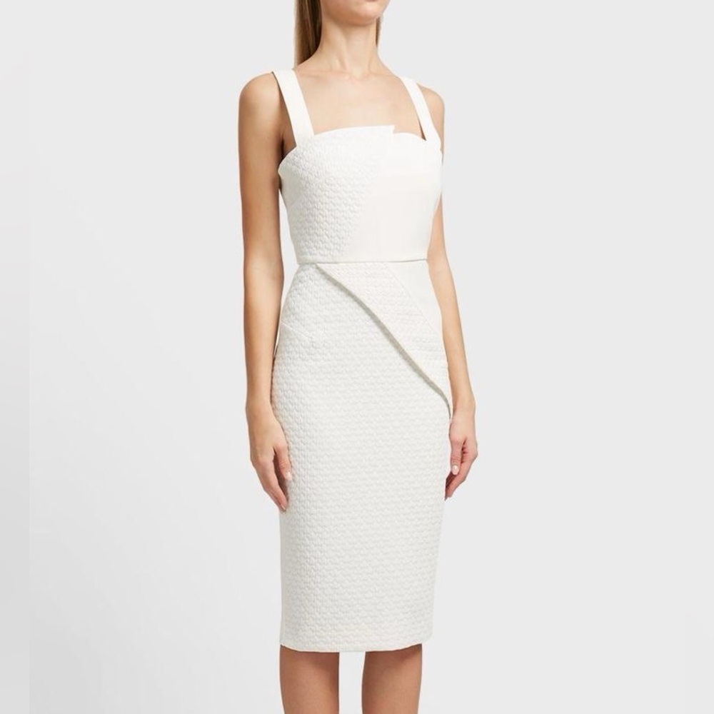 Roland Mouret | textured midi dress